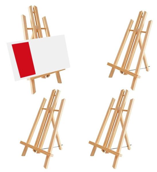 Quality Adjustable Desktop Wooden Display Easel Triangular Portable Easel Stand For Art Painting for sale
