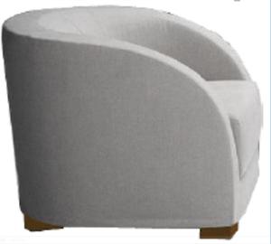 ISO14001 Modern Single Seater Sofa Couch Design Rustproof