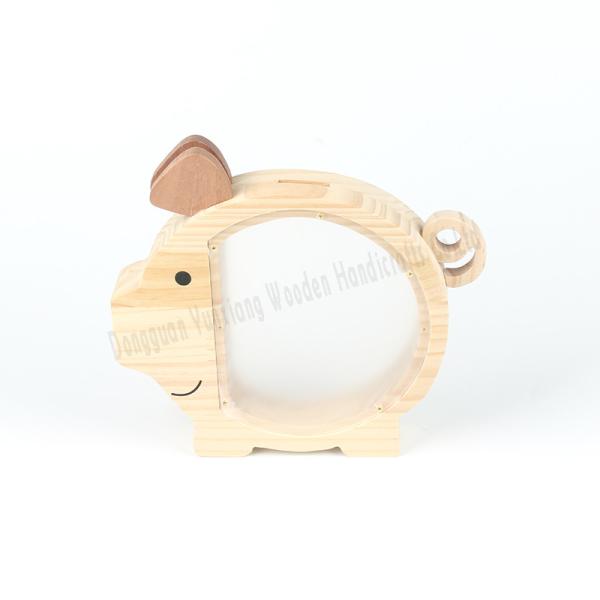 Quality Unbreakable Wooden Piggy Bank Safe and Secure Way for Children to Save Their Money for sale