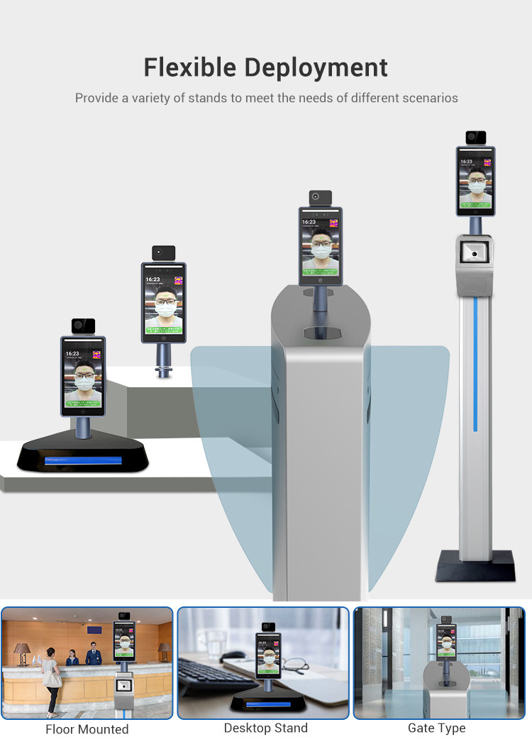 WIFI 2GRAM Biometric Face Recognition System Time Attendance 0.3m - 1.5m
