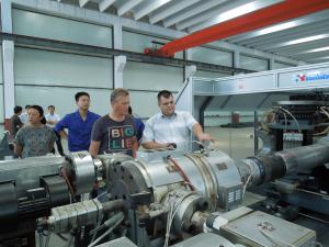 Double Screw HDPE Hollow Wall  Corrugated Pipe Extrusion Machine 8-32mm 16-63mm