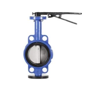 China 150LB PN16 DN100 Ductile Cast Iron Stainless Steel Double Flange Wafer Lug Butterfly Valve on sale