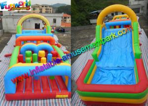 Buy cheap Customized Interactive Inflatable Obstacle Course Game With Inflated Pool product