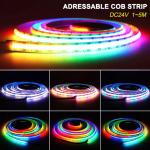 APP Control Magic RGBIC Smart LED Music Light Flexible Chip On FPC 18w/M Music