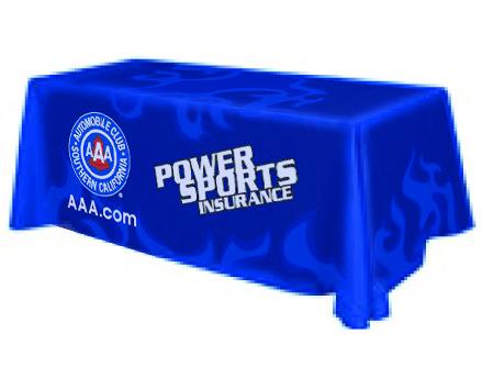 Quality Commercial Polyester Custom Table Runner With Logo Dye Sublimation Printed for sale