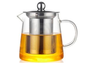 Handmade 450ml Borosilicate Tea Pot Glass Teapot With Infuser And Lid