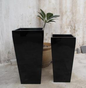 China Modern Fiberglass Flower Pots Real or Artificial Tree Planters Customizable on sale
