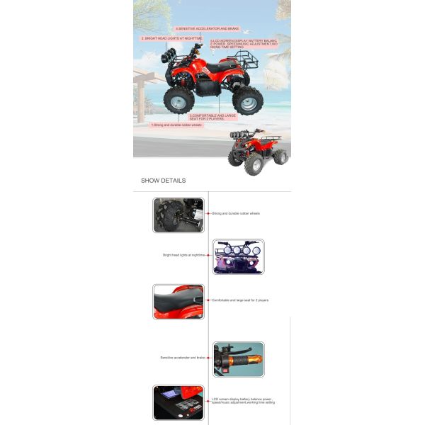 Battery Powered Beach Buggy Fairground For Driving / 1-2 Player Beach Vehicle