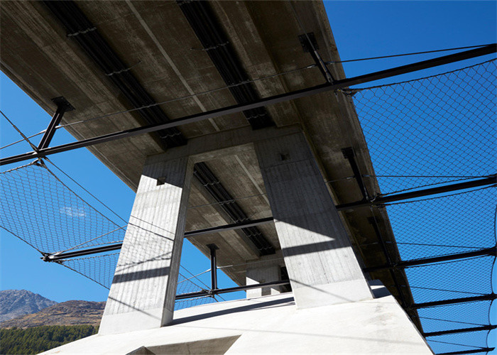 50*50mm 316 Grade Steel Cable Netting Railing Safety Mesh For Bridge