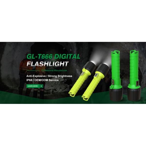 3200mAh Lightweight Rechargeable Flashlight 3W Waterproof Led Industrial Torch