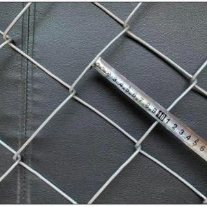 China 8 Gauge Galvanized Diamond Chain Link Fence Manual Operated Iron on sale