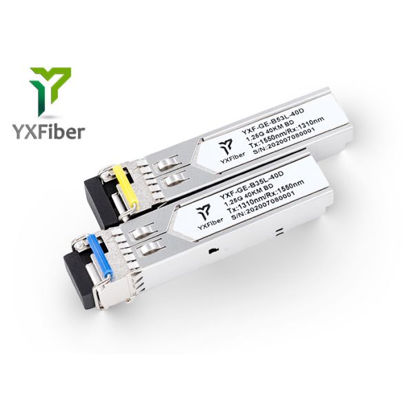LC interface FTTX 1.25G 40km 1310/1550nm 1.25G SFP Optical Module