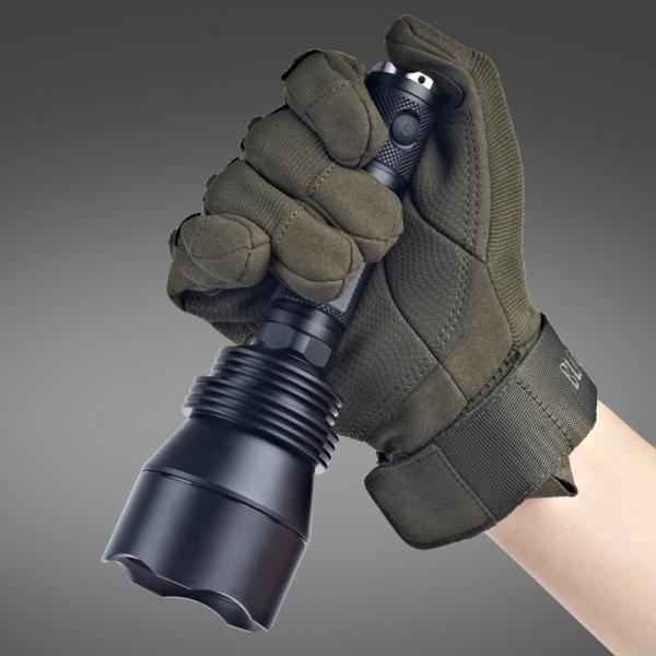 Self Defense Lumintop T5 Flashlight , Big Attacking Head High Intensity