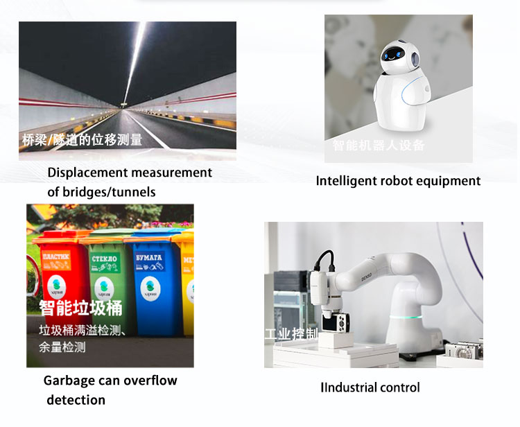 RS485 Output Industrial Control Laser Distance Measurement Sensor Lidar for Garbage Can Overflow Monitoring