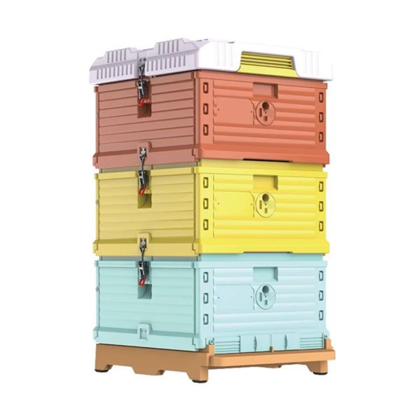3 Layer Plastic Beehive Accessories Boxes Colorful Foam Sandwich Insulation