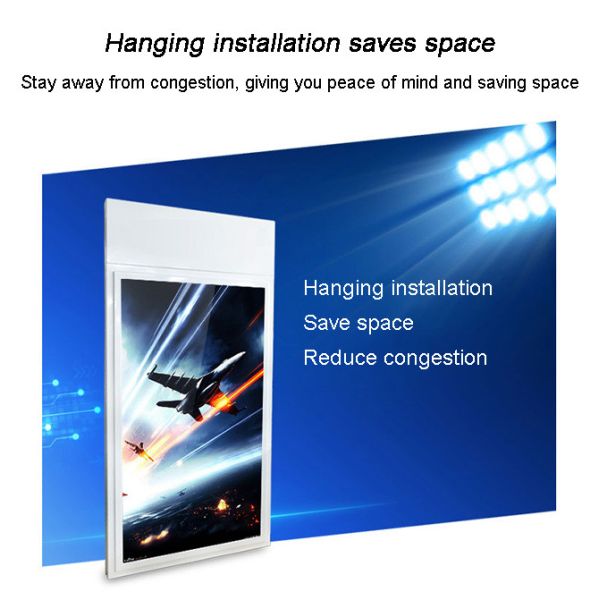 Ultra-Thin Bezel High Brightness Hanging Shop Window LCD Display Advertising Screen Double Sided Digital Signage Media Player