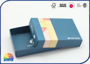 Lid And Base 2 Piece Folding Paper Box Customized CMYK Printing