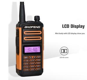 Buy cheap Handheld Dual Band Two Way Radio With LED Flashlight product