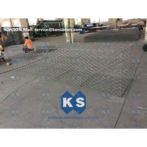 Custom Hexagonal Wire Mesh Gabion Box Machine With Max Wire Dia 3200mm