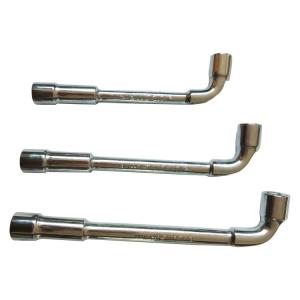 Custom L Type Socket Wrench Full Milling Perforated Spanner