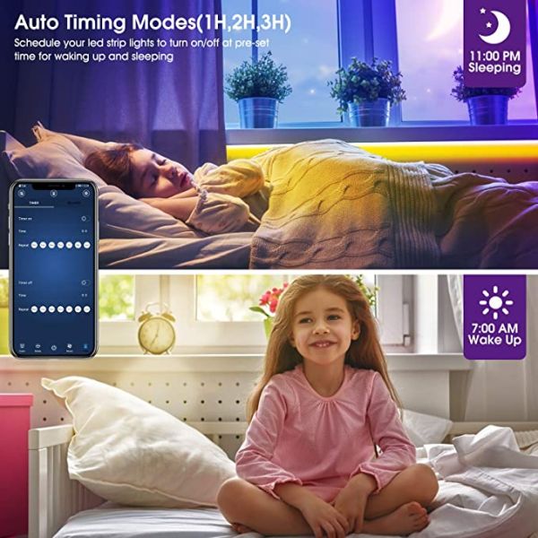 DC5V Flexible RGB LED Strip Light Remote Control Wifi Smart Multi Color RGB LED