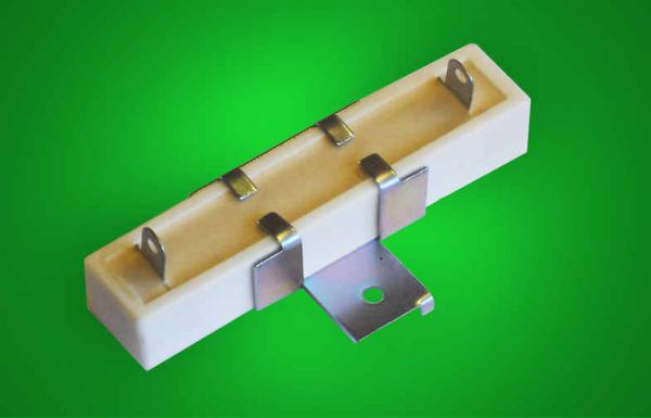 Quality 30W 10 Ohm Cement Auto Resistor With Three Teminals For Motor Controllers for sale