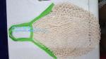 high quality reusable Cotton Mesh Net bag Shopping Tote Bag for foods and