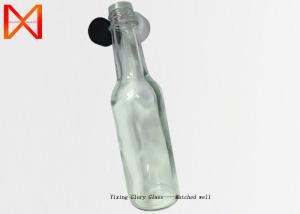 Smooth Touch Bulk Sauce Bottles , Glass Woozy Bottles Long Durability Anti Skid