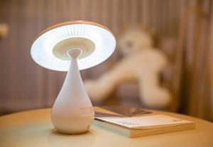 Buy cheap 2018 New LED Desk Lamp Rotating Mushroom Night Light Mushroom Air Purifying Lamp product