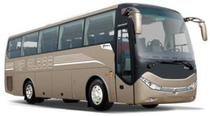 EQ6106LHT Travel Coach Bus 10490x2500x3550mm Overall Size with 45 Seats