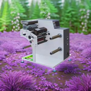 MAX MATERIAL FEEDING WIDTH 350MM ADHESIVE LABEL PAPER PROCESS MACHINERY NARROW LABEL MEDIUM SPEED SLITTING MACHINE