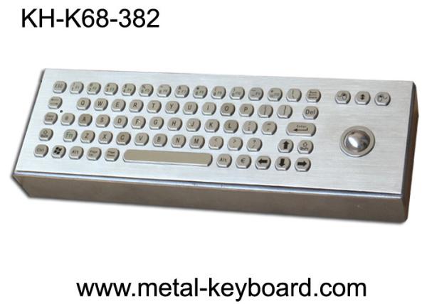 Quality Vandal proof Industrial Computer Keyboard with trackball and 71 Keys for sale