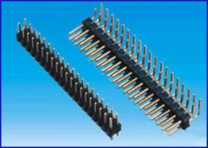 Buy cheap Pitch 2.54mm 2*19P SMT 90° Female socket header Connector Black Gold-plated product