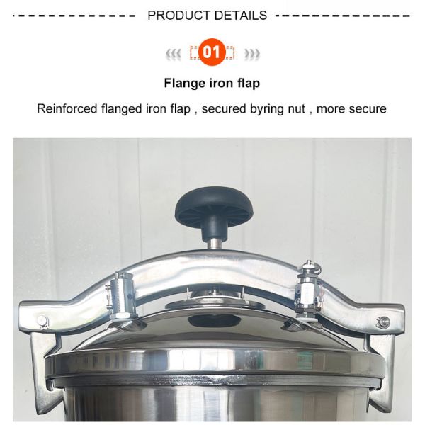 High Pressure Steam Sterilizer Autoclave Medical Stainless Steel 18L Automatic Portable