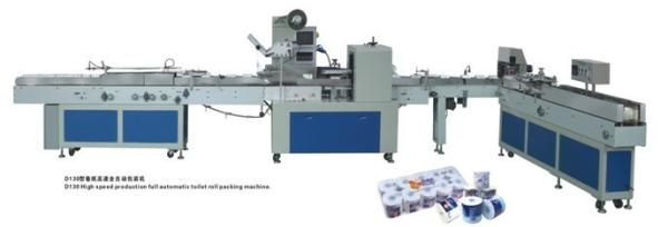 Quality 120 Rolls / Min 380V Single Phase Toilet Roll Packing Machine for sale