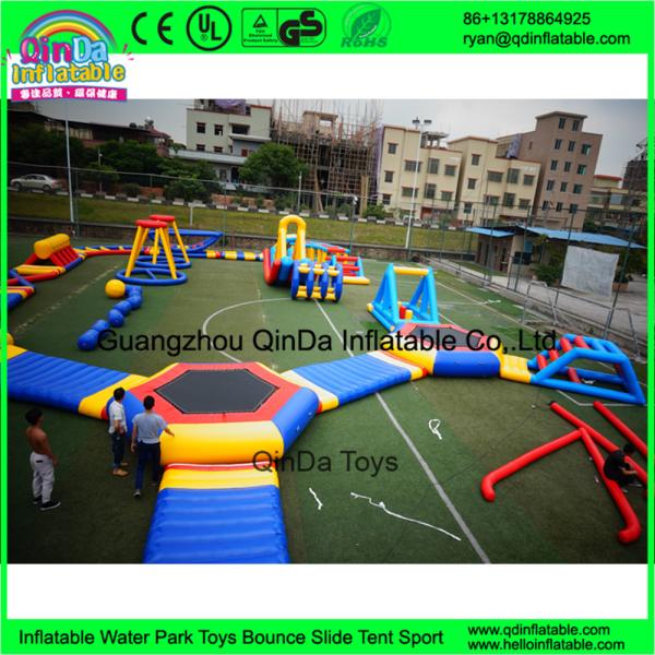 Quality New Giant Inflatable Water Park Games With TUV Certificate / Inflatable Wipeout Course For Sale for sale