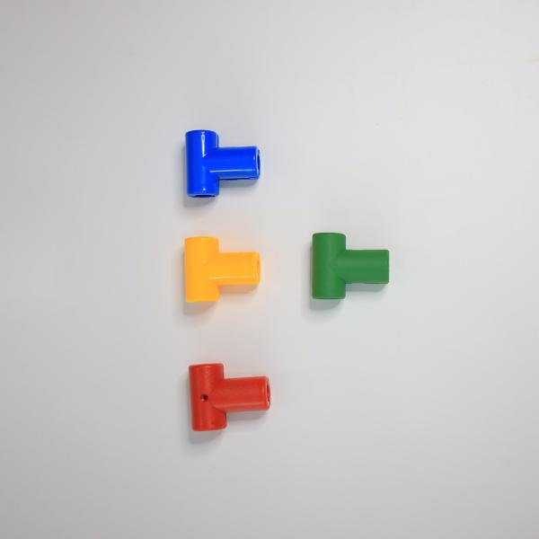 Quality PA6 Plastic T Playground Rope Connector 16mm Colored For Climbing Net for sale