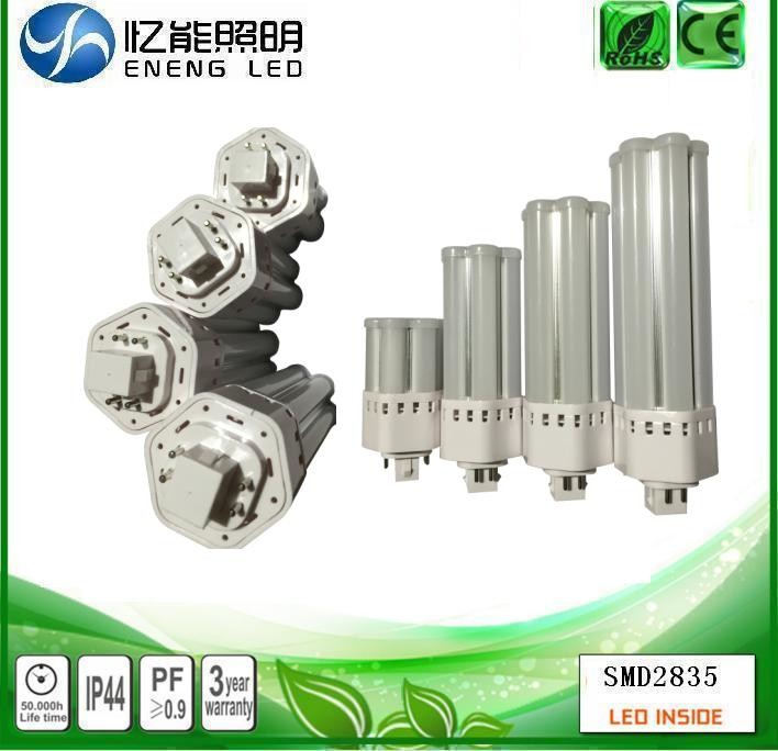 high lumen 360 degree 10W G24Q GX24 led pl light 120LM/W G24Q led corn light with 2835 led replace HPS MHL ac85-265V
