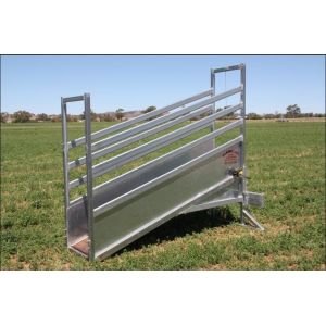 Galvanized Adjustable Wire Cattle Panels , Durable Cattle Loading Ramp