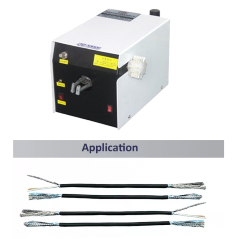 RS-60B Electronic Wire Cable Shield Braid Brushing And Twisting Machine