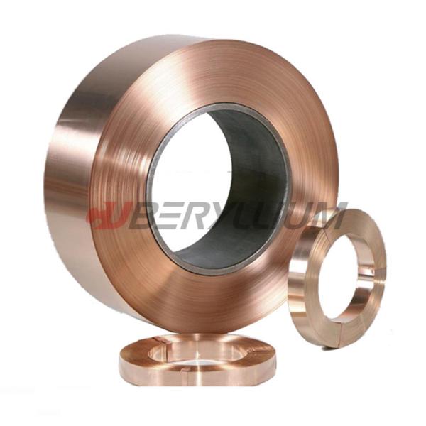 Quality CuBe2 Strip Thickness 0.05mm Width 50-150mm Hard State For Microswitch for sale