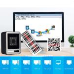 2D Desktop Barcode Scanner Omnidirectional Qr Code Reader USB IP54 FCC Approved