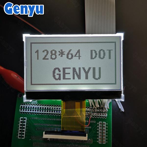 Quality 2.9 Inch 128x64 Graphic LCD Display FSTN Black White Transflective 18PIN SPI Interface for sale