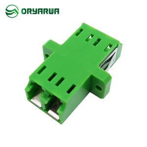 Buy cheap Green Ope Shape LC APC Duplex Adapter Single Mode With Shutter product
