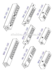 China power strip with inlet IEC 320 C14/ 6outlets IEC 320 C13 on sale