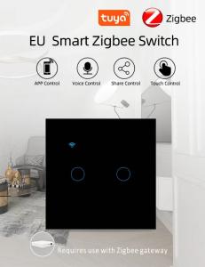 Buy cheap 240V Smart Zigbee Switch Zigbee Hubs 2 Gang APP Control Remote Light Switch product