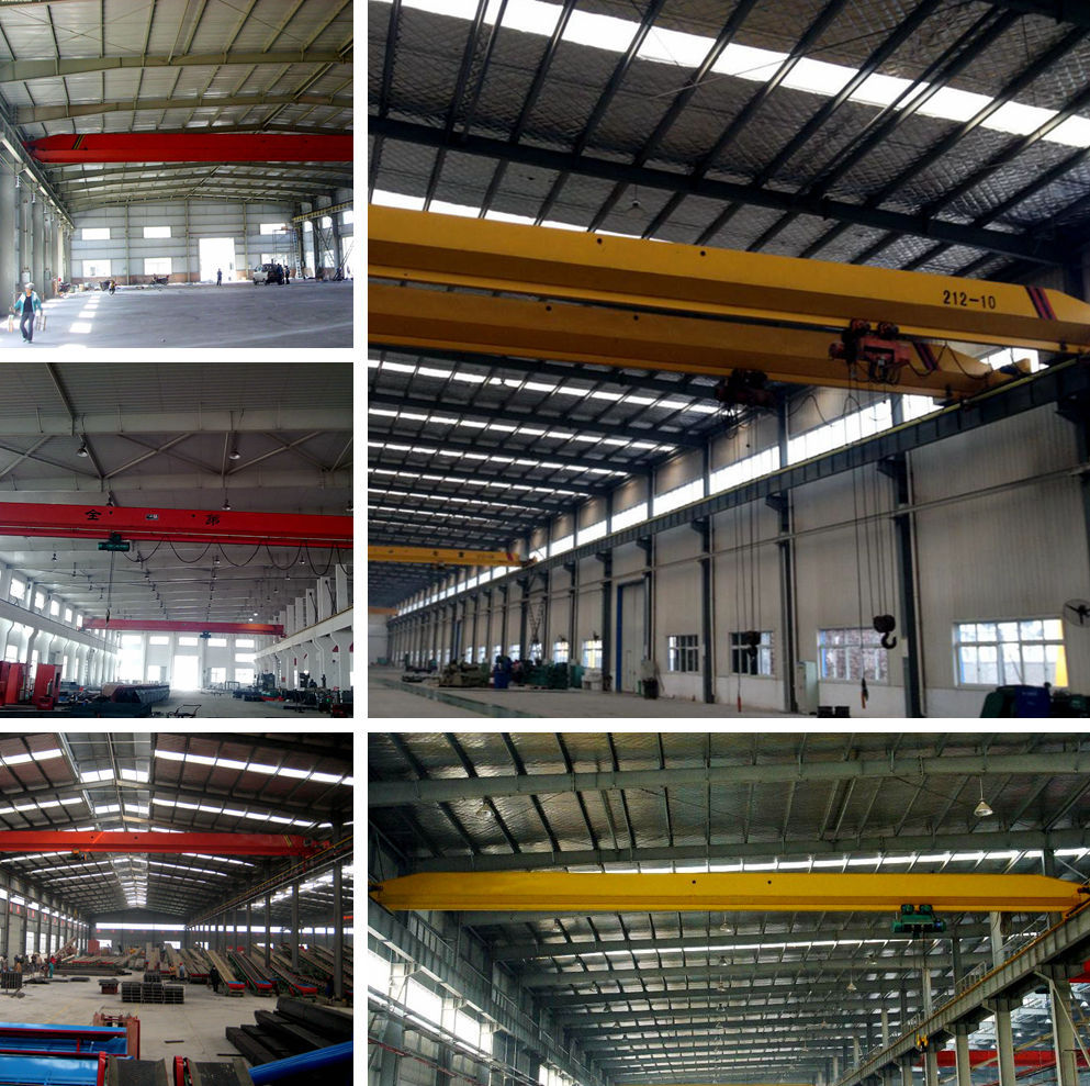 ld type workshop use top running single girder electric monorail overhead crane