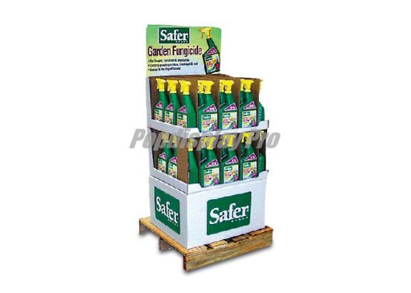 Quality Folding Cardboard Quarter Pallet Display Stands Recyclable With 2 Trays for sale