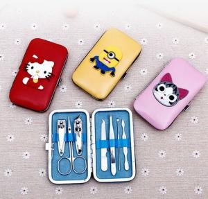 China Cartoon manicure tools seven in one set on sale