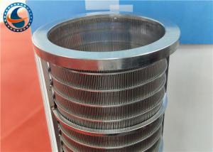 China Anti Wear Reverse Wedge Wire Screen , High Stiffness Water Well Pipe on sale